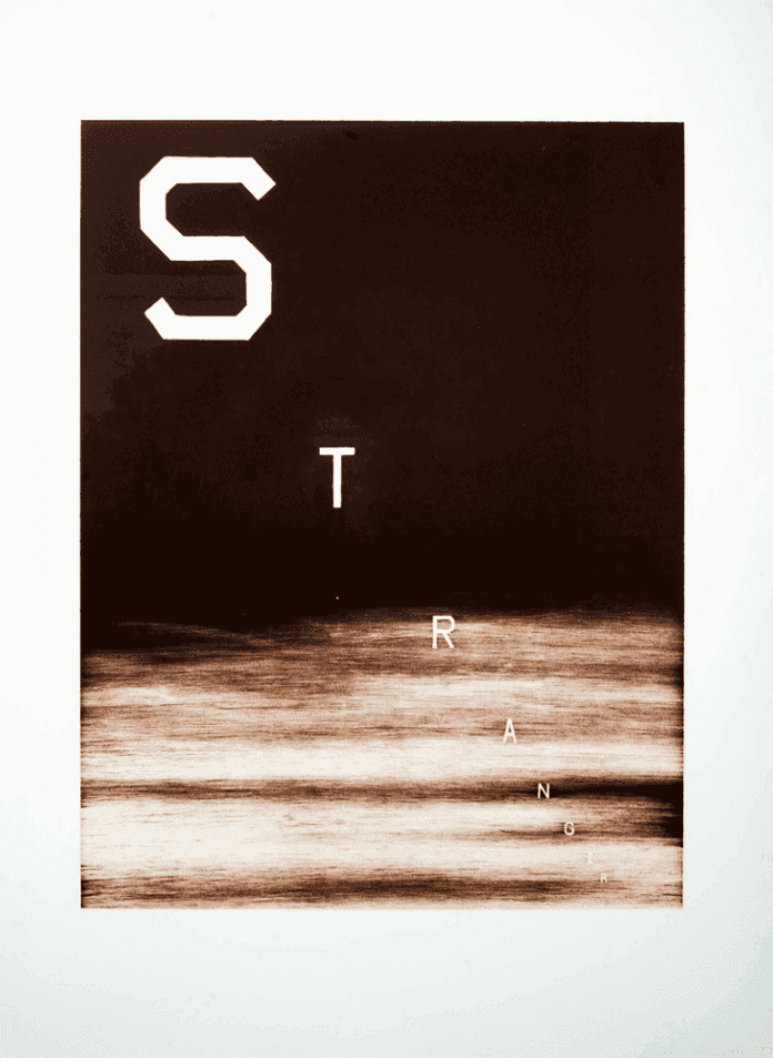 Ed Ruscha, ‘Stranger’, 1983, Print, Lithograph in colours on BFK Rives paper, null, Numbered, Dated