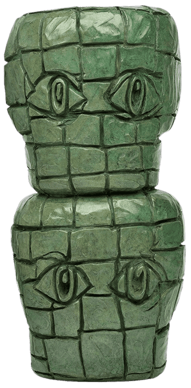 Eddie Martinez, ‘Blockhead Stack (Green)’, 2021, Sculpture, Green patina, Case Studyo, Numbered