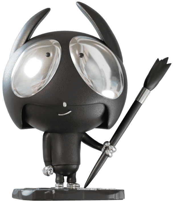 Edgar Plans, ‘Epic Silver Art Toy (Lil' Heroes)’, 2023, Sculpture, Resin, Lil' Heroes, 