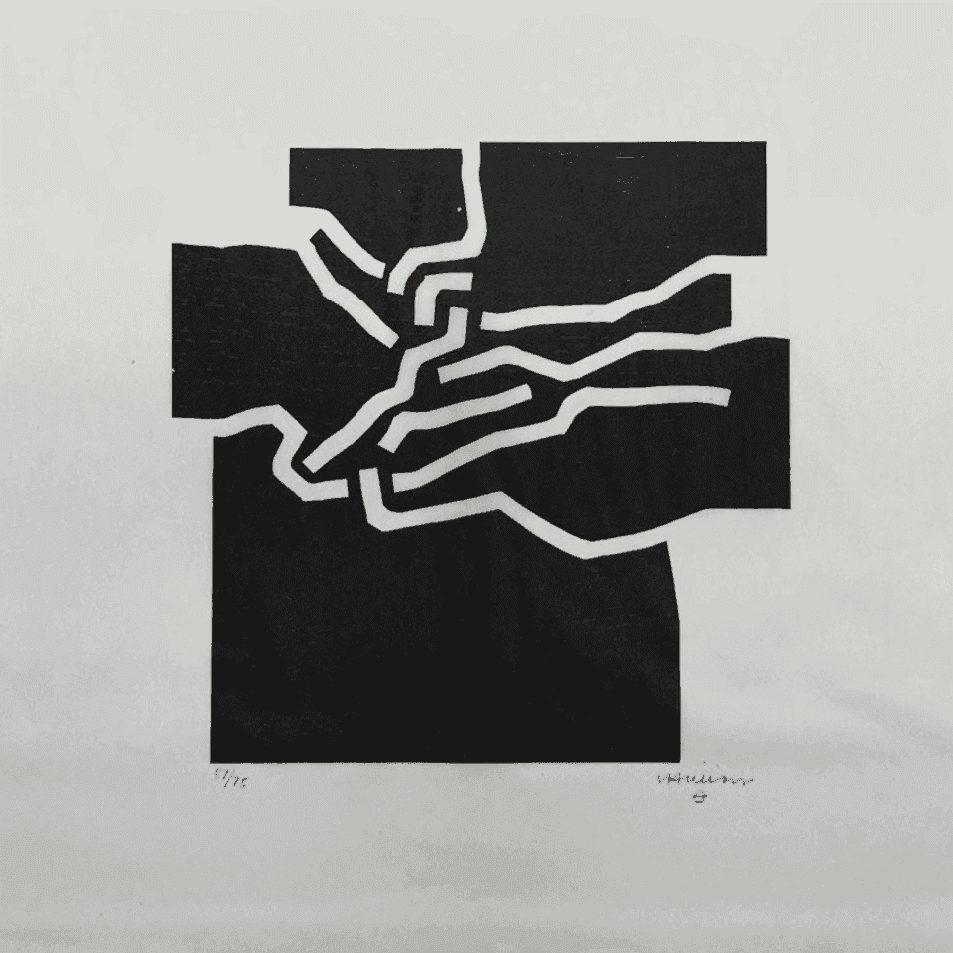 Eduardo Chillida, ‘Beltza IV’, 1969, Print, Woodcut, null, Numbered