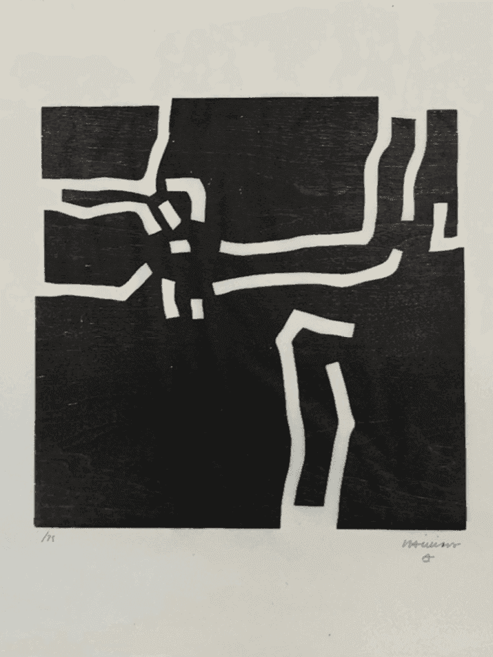 Eduardo Chillida, ‘Beltza I’, 1969, Print, Woodcut, null, Numbered