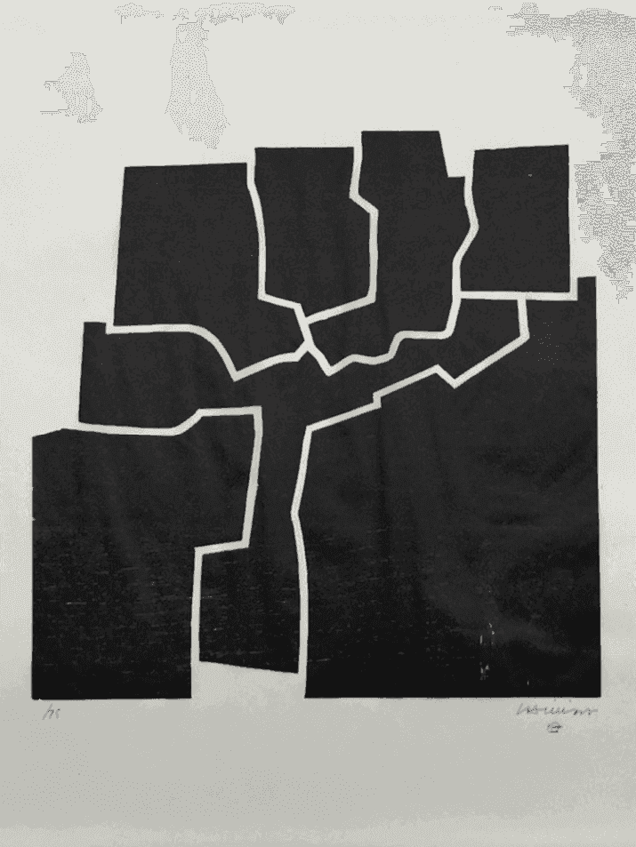 Eduardo Chillida, ‘Beltza V’, 1969, Print, Woodcut, null, Numbered