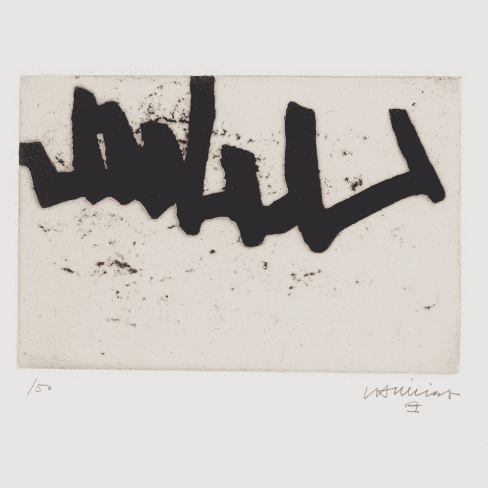 Eduardo Chillida, ‘Continuation I’, 1966, Print, Etching on Rives BFK with China paper, null, Numbered