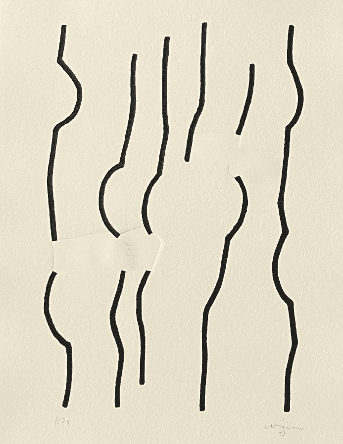 Eduardo Chillida, ‘Hommage à Johann Sebastian Bach’, 1997, Print, Serigraph, null, Numbered