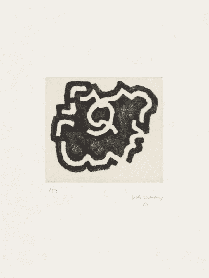 Eduardo Chillida, ‘Korapillo I’, 1982, Print, Chine-collé, Punta seca, Maeght Editeurs, Numbered