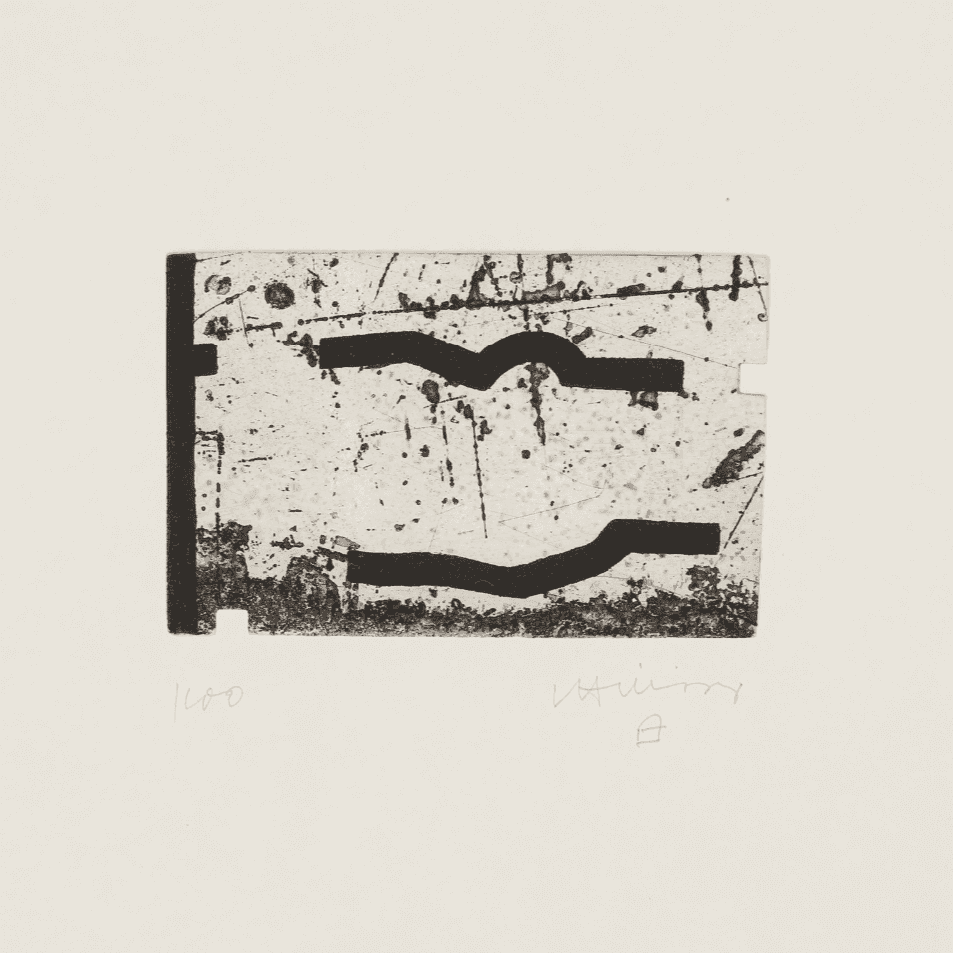 Eduardo Chillida, ‘La Indetenible Quietud V’, 1998, Print, One from a book of six aquatints on Eskulan blanco paper, null, Numbered