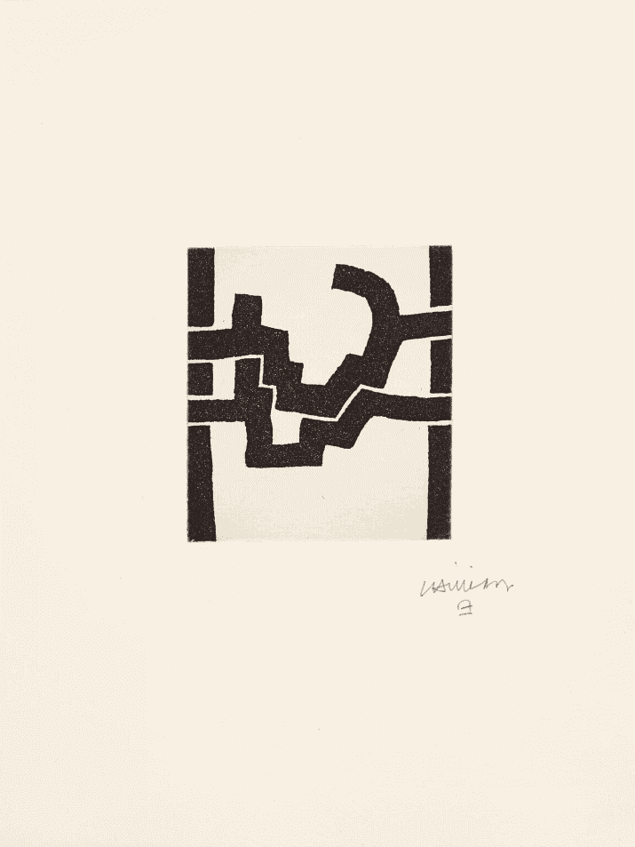 Eduardo Chillida, ‘Plate III’, 1977, Print, Etching and aquatint, Robert & Lydie Dutrou, Numbered