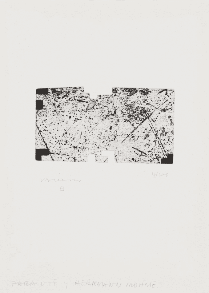 Eduardo Chillida, ‘Sin Título’, 1996, Print, Aquatint on Eskulan paper, null, Numbered