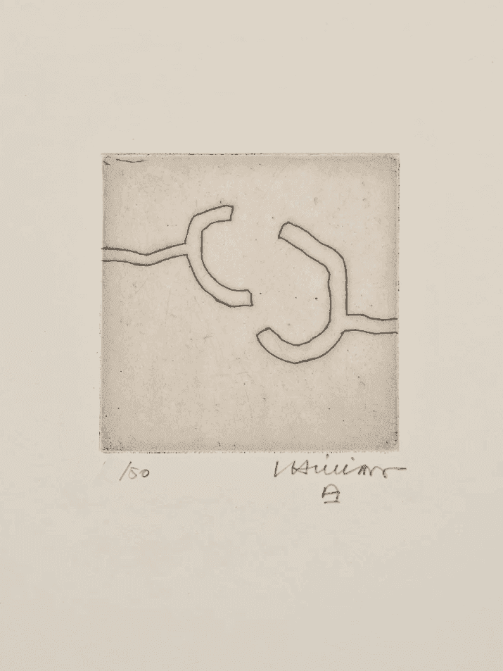 Eduardo Chillida, ‘Ze III’, 1969, Print, Etching on Chiffon de mandeure paper, Maeght Editeur, Numbered
