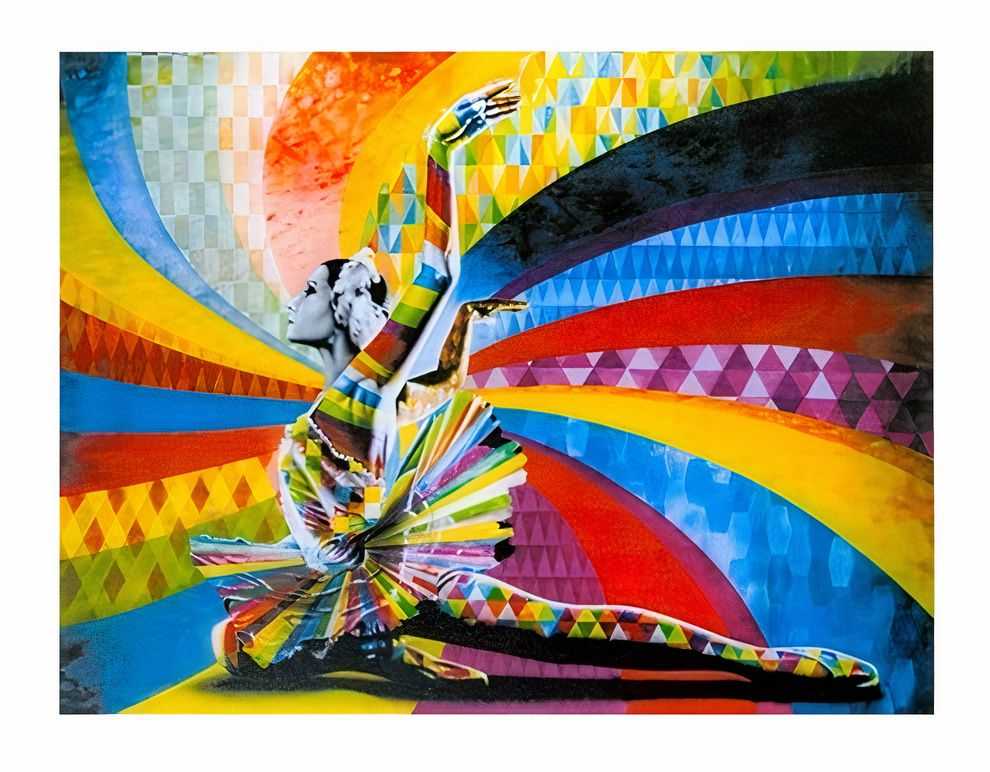 Eduardo Kobra, ‘Bailarina’, 05-12-2017, Print, Screenprint on Super White, 340 gsm, Italian paper, Self-released, Numbered