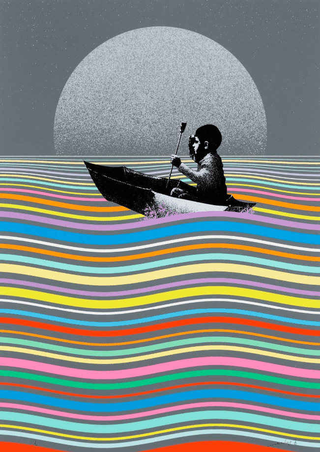 Eelus, ‘Afloat on Hope’, 2018, Print, 23 colour screenprint, null, Numbered, Dated