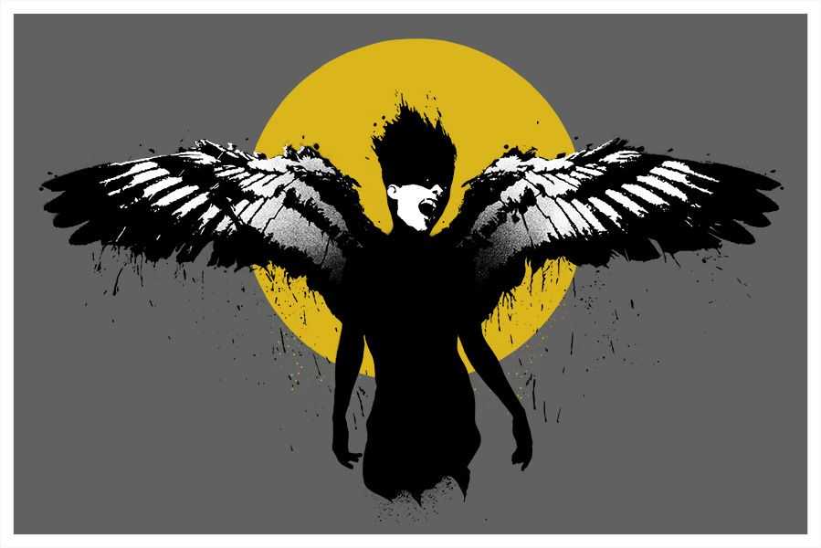 Eelus, ‘Icarus’, 23-12-2010, Print, 4 Color Screenprint, Self-released, Numbered