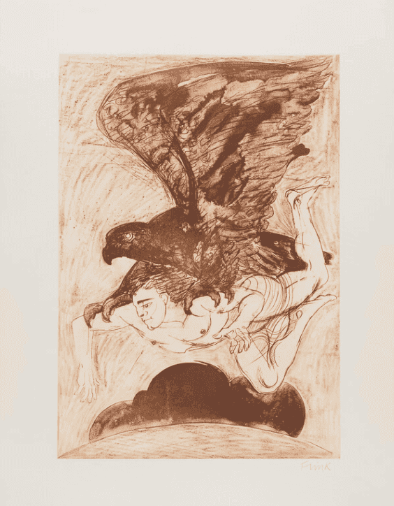Elisabeth Frink, ‘Gannymede’, 1988, Print, Etching with Aquatint, null, Numbered