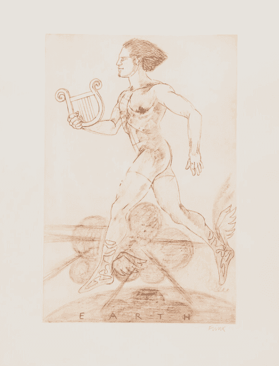 Elisabeth Frink, ‘Hermes’, 1988, Print, Etching with Aquatint, null, Numbered