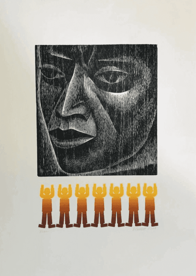 Elizabeth Catlett, ‘Man’, 1975, Print, Woodcut and screenprint, null, Numbered