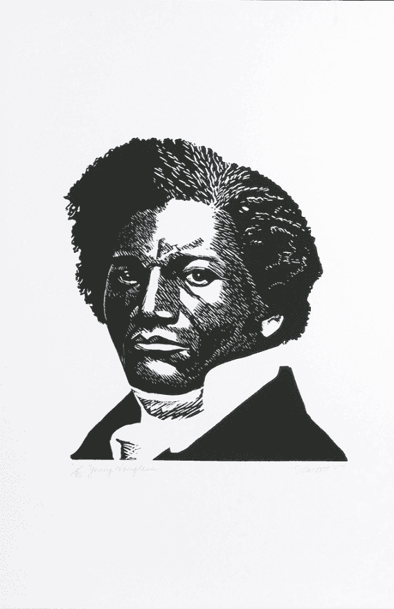 Elizabeth Catlett, ‘Young Douglass’, 2004, Print, Linocut, null, Numbered, Dated