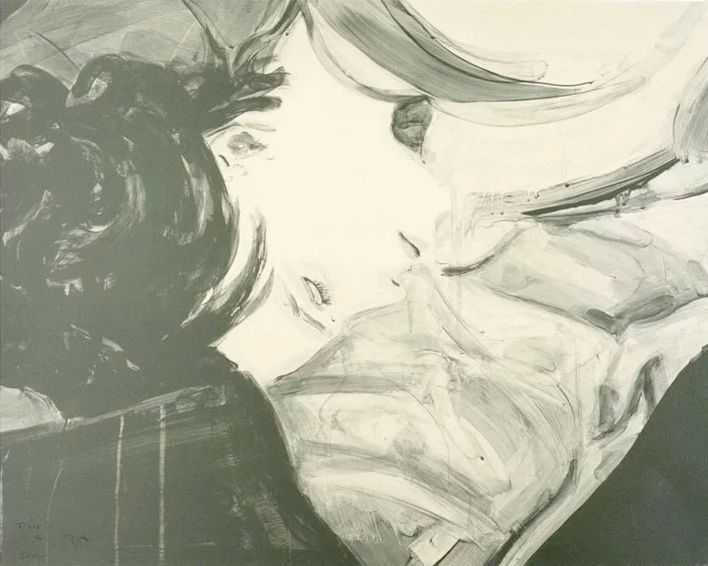 Elizabeth Peyton, ‘Tony’, 2000, Print, 2 colour lithographic print on silkscreened pearlescent ground, printed on Somerset Velvet 300gsm, null, Numbered