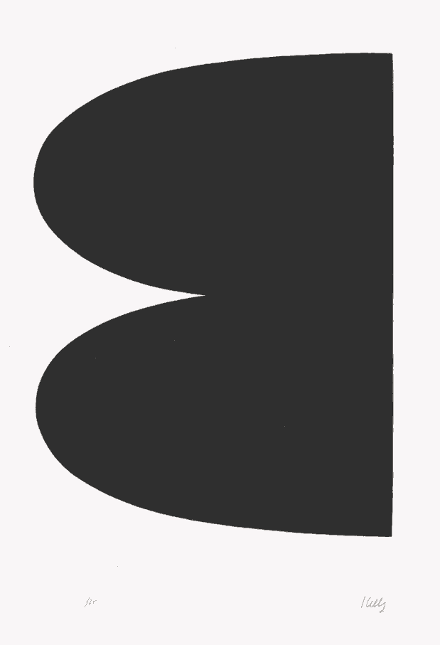 Ellsworth Kelly, ‘Black (Noir)’, 1965, Print, Original Lithograph on BFK RIVES paper, null, Numbered