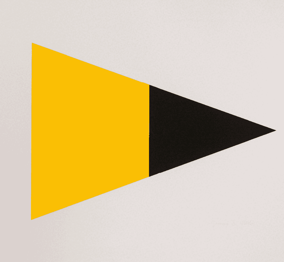 Ellsworth Kelly, ‘Black Yellow’, 1972, Print, Lithograph, Gemini G.E.L., Numbered