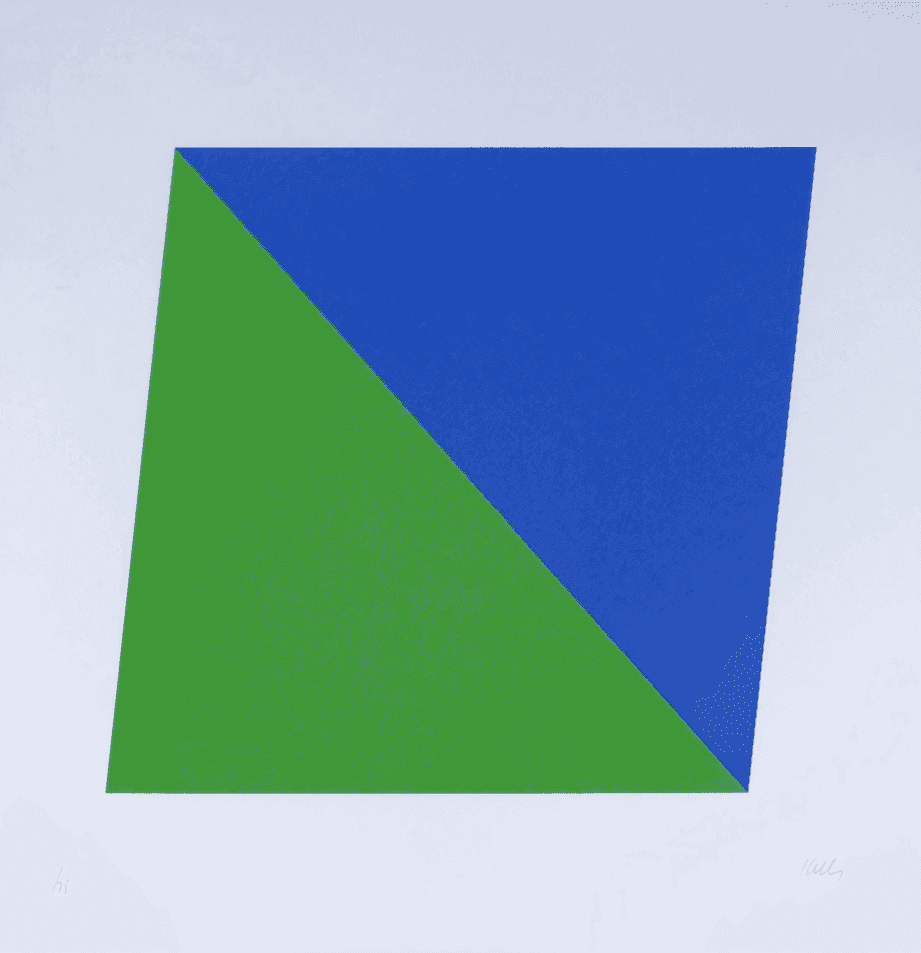 Ellsworth Kelly, ‘Blue Green’, 1970, Print, Lithograph in colors, on Arjomari paper, null, Numbered