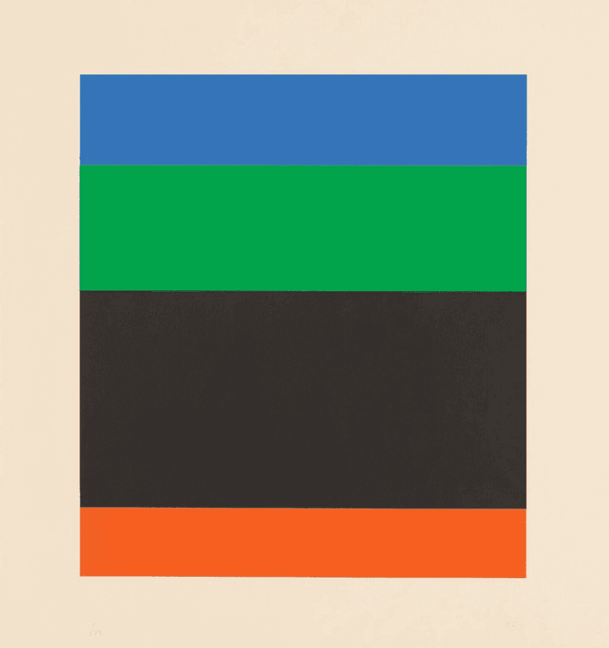 Ellsworth Kelly, ‘Blue Green Black Red’, 1971, Print, Lithograph, Paul Bianchini, Numbered