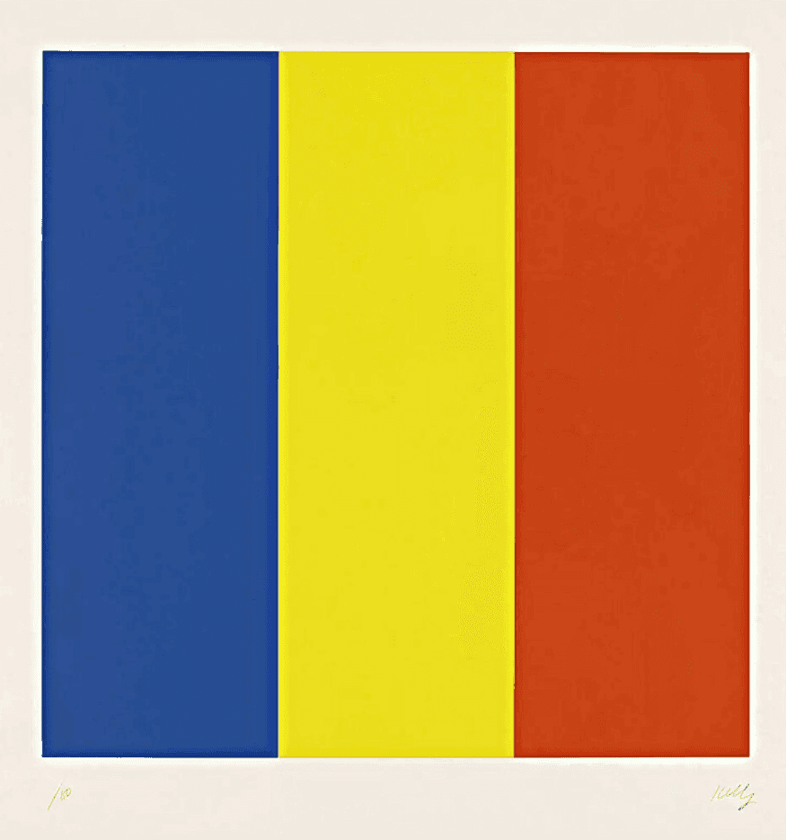 Ellsworth Kelly, ‘Blue Yellow Red III’, 1991, Print, Lithograph on rives bfk paper with blind stamps, Gemini G.E.L, Numbered