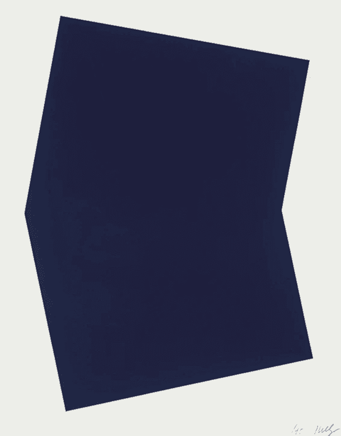 Ellsworth Kelly, ‘Dark Blue’, 2001, Print, 1-color lithograph, Gemini G.E.L., Numbered