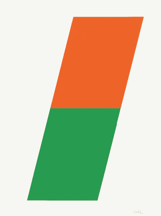 Ellsworth Kelly, ‘Orange-Green’, 1970, Print, Lithograph on Special Arjomari paper, Gemini G.E.L., Numbered