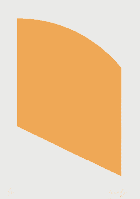Ellsworth Kelly, ‘Orange I’, 2004, Print, 1-color lithograph, null, Numbered