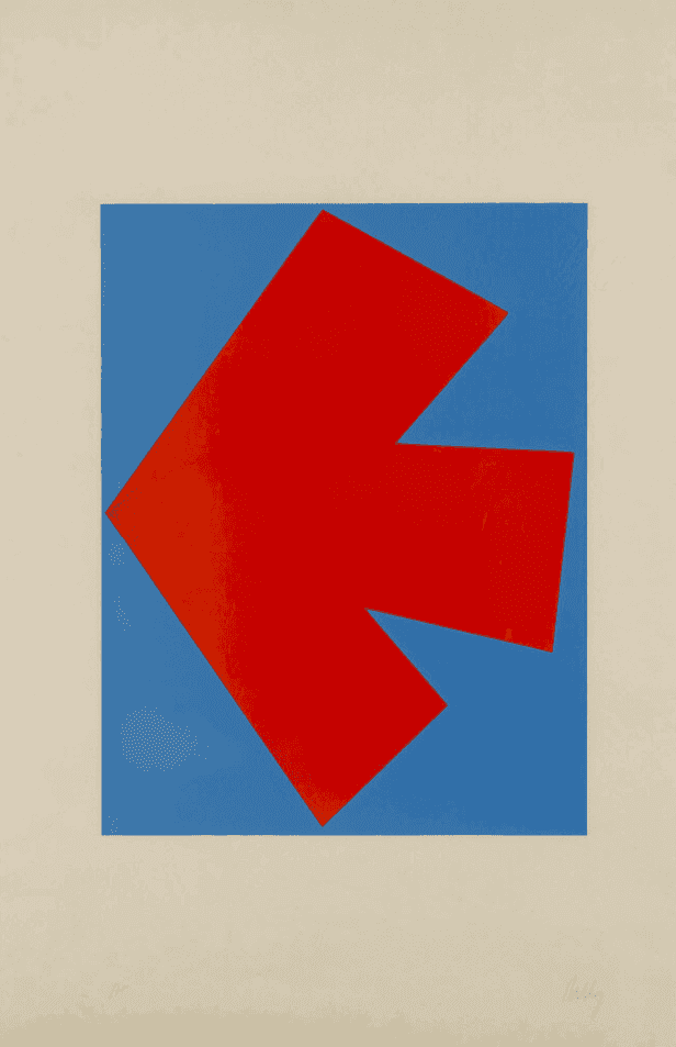 Ellsworth Kelly, ‘Orange over Blue’, 1965, Print, Multiple, lithograph on paper, null, Numbered