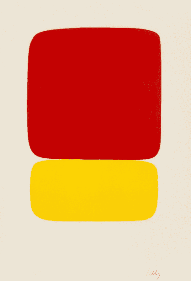 Ellsworth Kelly, ‘Red over Yellow’, 1965, Print, Lithograph in colors on Rives BFK paper, null, Numbered