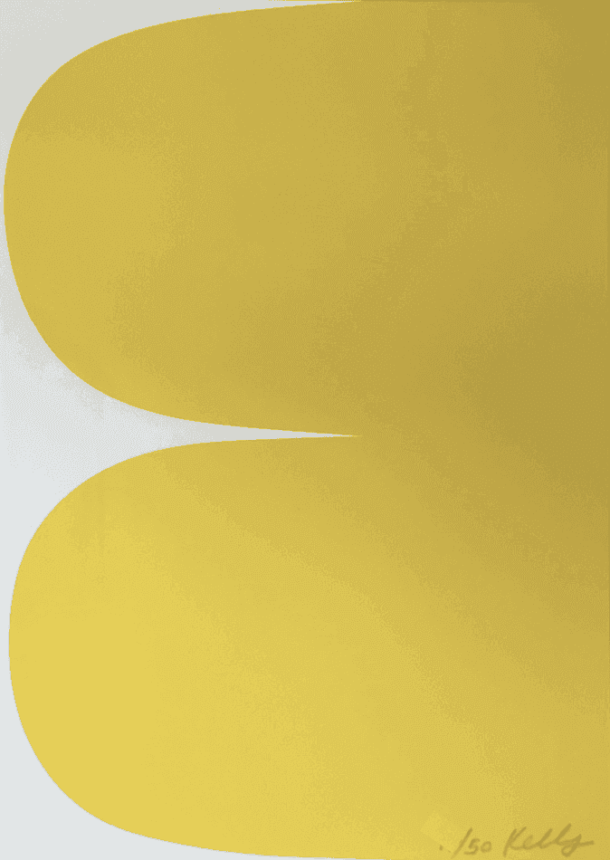 Ellsworth Kelly, ‘Yellow Curves’, 2013, Print, Lithograph in colors on wove paper, null, Numbered