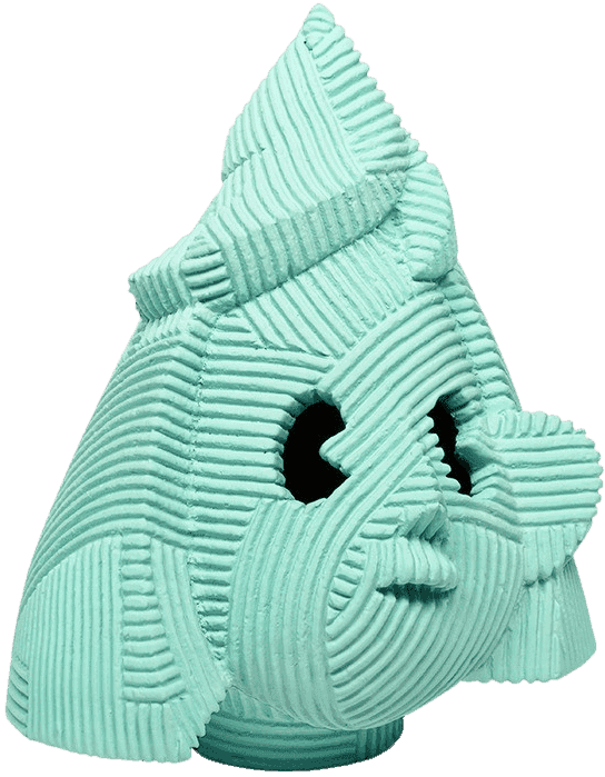 En Iwamura, ‘Sankaku Face (Aqua Green)’, 2021, Sculpture, Bronze, Case Studyo, Numbered