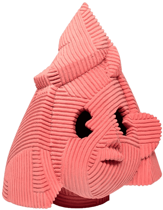 En Iwamura, ‘Sankaku Face (Coral)’, 2021, Sculpture, Bronze, Case Studyo, Numbered