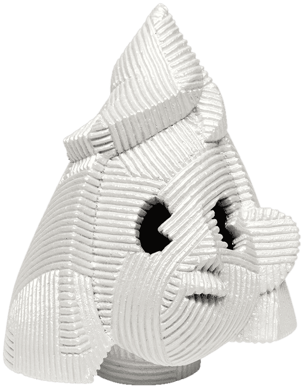 En Iwamura, ‘Sankaku Face (White Pearl)’, 2021, Sculpture, Bronze, Case Studyo, Numbered