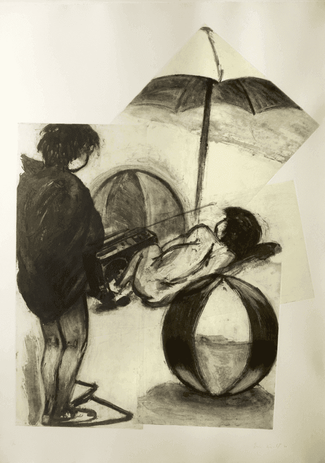 Eric Fischl, ‘Beach Balls’, 1982, Print, Aquatint, null, Numbered, Dated