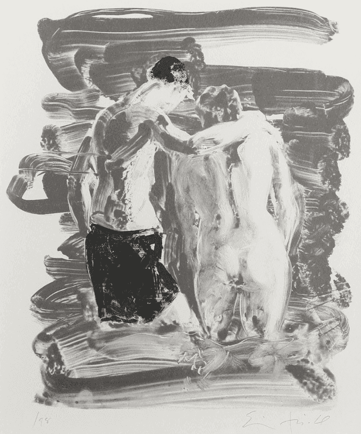 Eric Fischl, ‘Two Bathers’, 2007, Print, Lithograph, null, Numbered