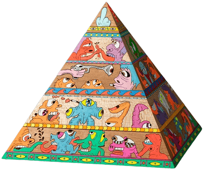 Erik Parker, ‘Woke’, 31-10-2019, Sculpture, Hand-painted wood, DDT, Numbered