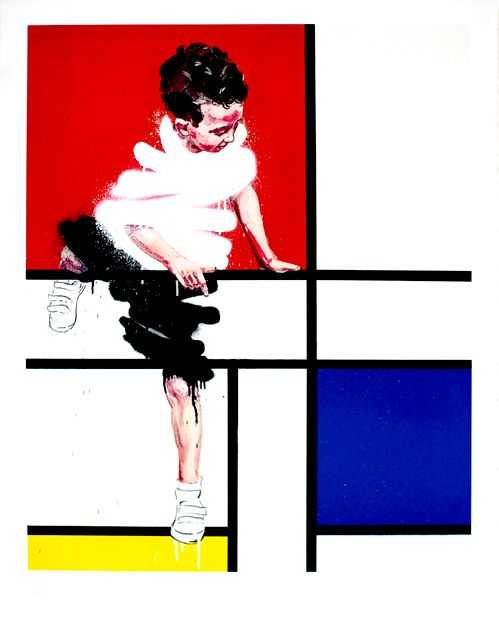Ernest Zacharevic, ‘Composition With R/B/Y’, 27-11-2014, Print, Lithograph 8 colors printed with Marinoni machines and hand cutted, Print Them All, Numbered