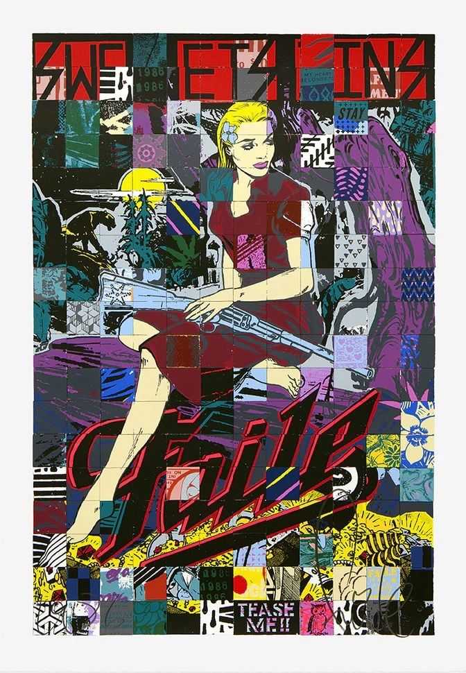 Faile, ‘Sweet Sins (Brooklyn Edition)’, 25-06-2015, Print, 27 Color Silkscreen on 310gsm Coventry Rage, Faile Shop, Numbered