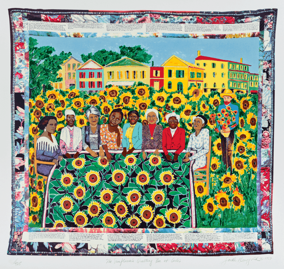 Faith Ringgold, ‘The Sunflower Quilting Bee at Arles’, 1997, Print, Silkscreen, null, 