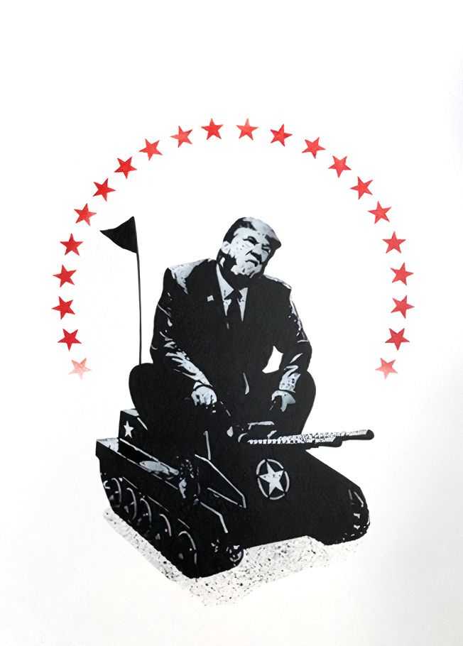 Fake, ‘Big Boy (White)’, 25-04-2018, Print, Spray paint on 360gsm art paper, Self Released, Numbered, Handfinished