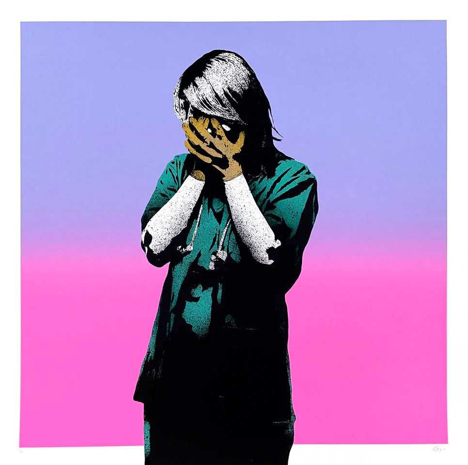 Fake, ‘Code Black (Pink)’, 20-12-2021, Print, 7 color screen print with gold gloves, Self Released, Numbered