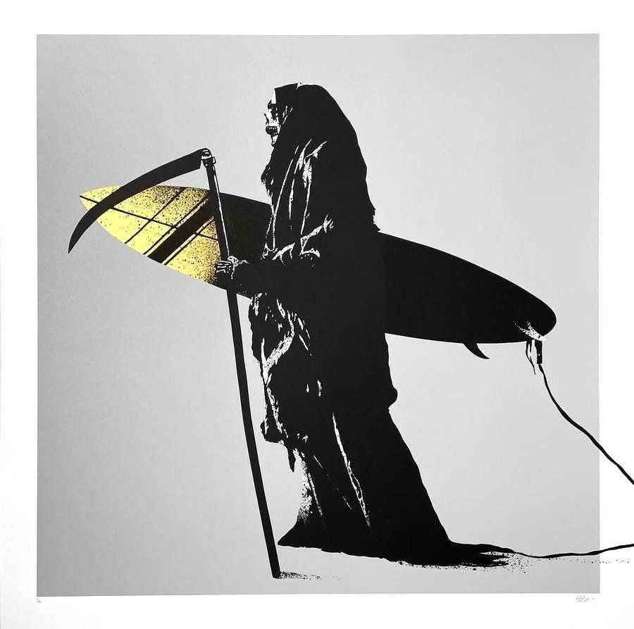 Fake, ‘The 3rd Wave (Gold)’, 06-05-2021, Print, 3 color screen print, Self Released, Numbered