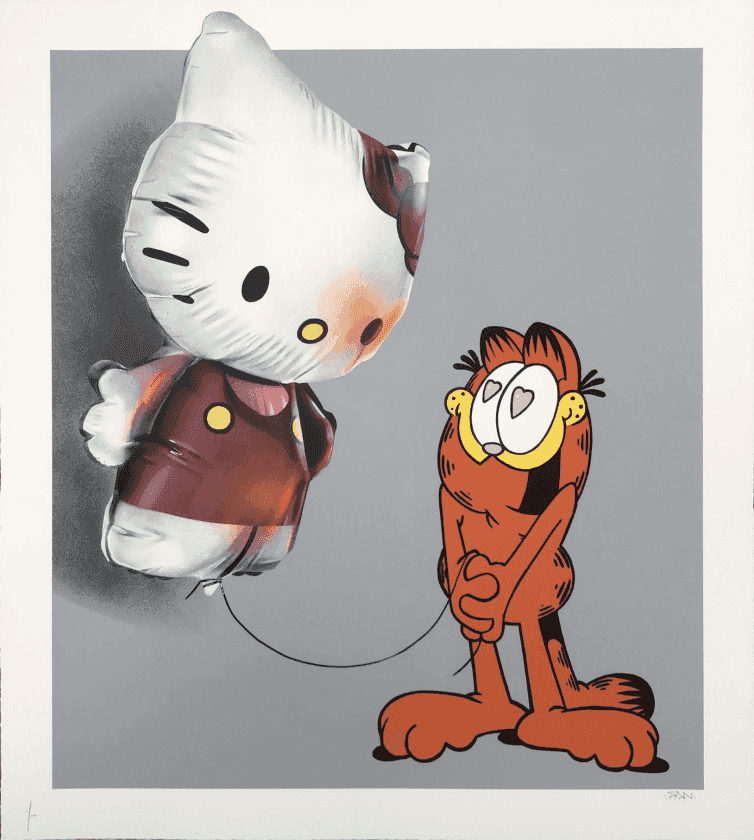 Fanakapan, ‘Hellooo Kitty (Grey)’, 27-02-2020, Print, 26 Colour Screenprint On 300gsm somerset satin Paper, Graffiti Prints, Numbered