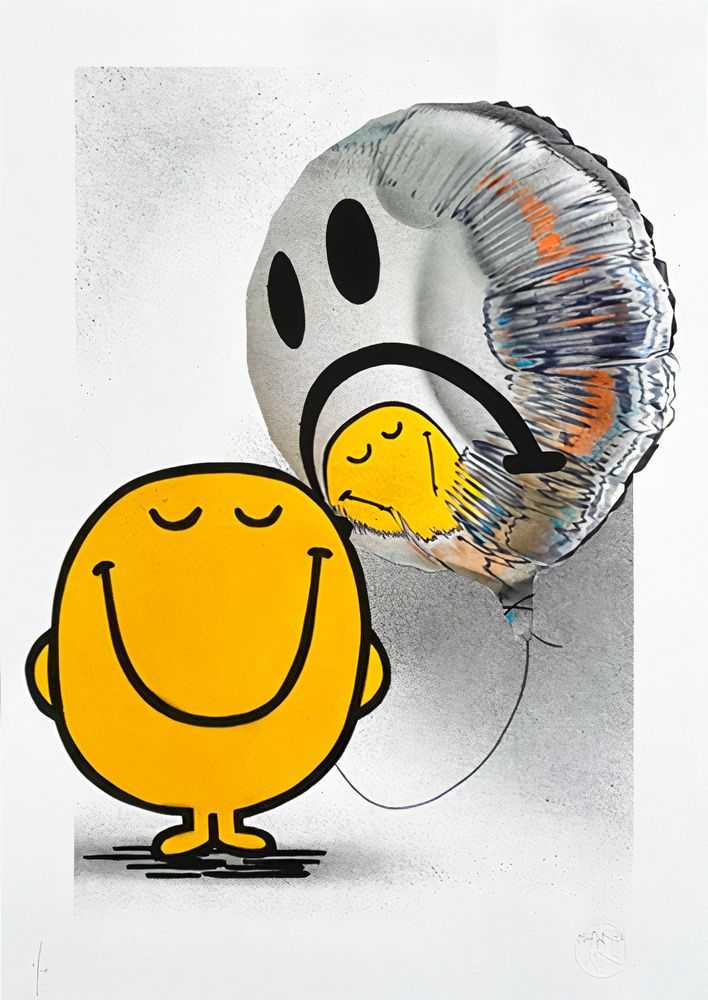 Fanakapan, ‘Mr Happy’, 01-04-2021, Print, Archival Pigment Print On 300gsm somerset satin Paper, Graffiti Prints, Numbered