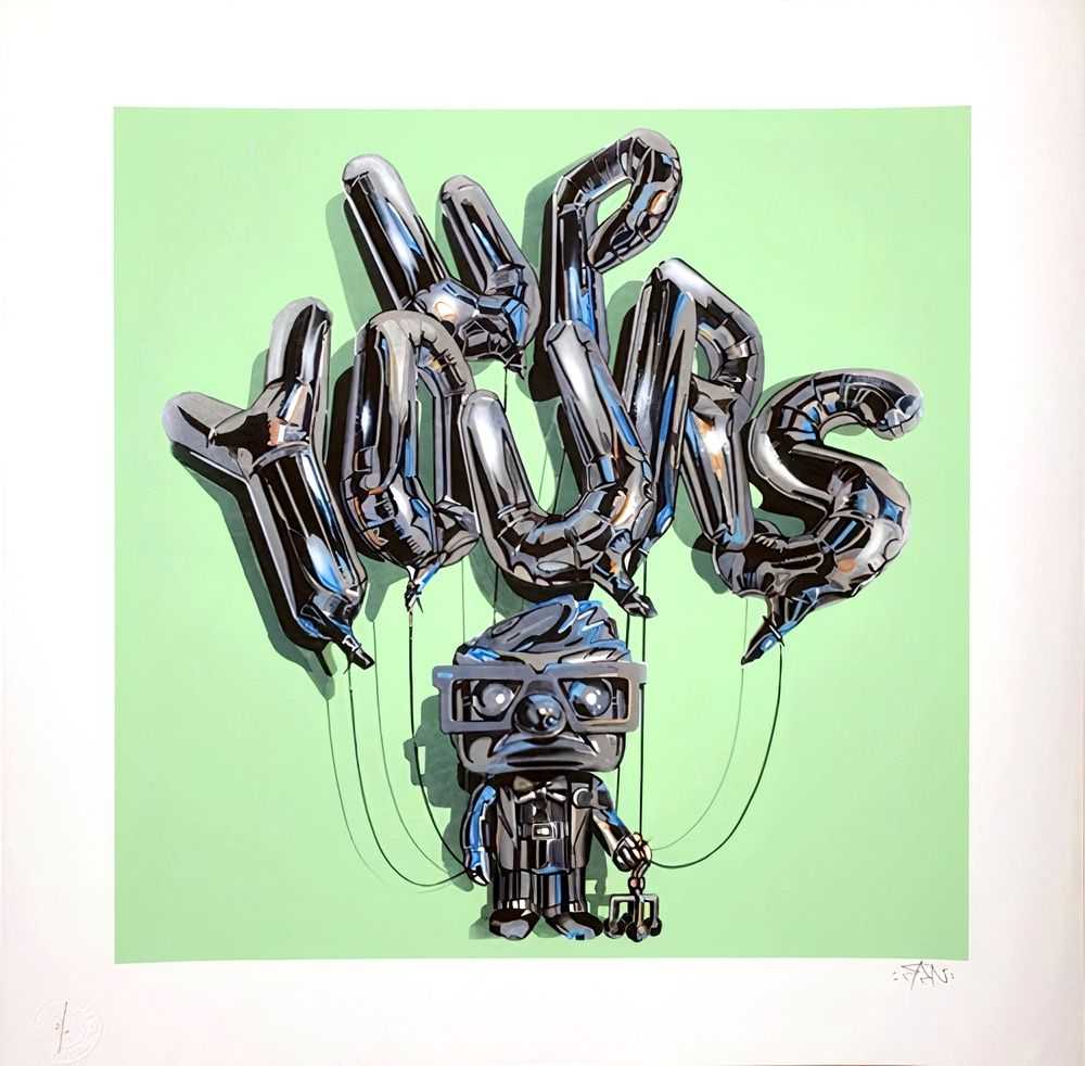 Fanakapan, ‘Up Yours (Mint)’, 05-09-2019, Print, Archival Pigment Print On 300gsm Somerset paper, Graffiti Prints, Numbered