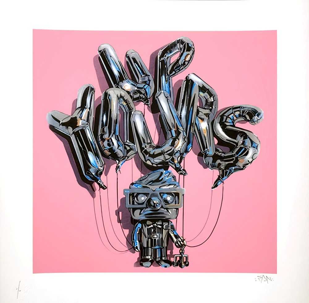 Fanakapan, ‘Up Yours (Pink)’, 05-09-2019, Print, Archival Pigment Print On 300gsm Somerset paper, Graffiti Prints, Numbered