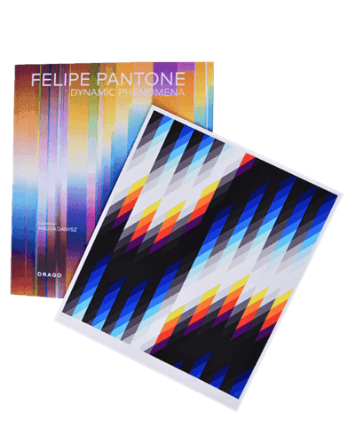 Felipe Pantone, ‘Dynamic Phenomena / Chromadynamica 56’, 2018, Print, Screenprint + Monograph, Drago, Numbered