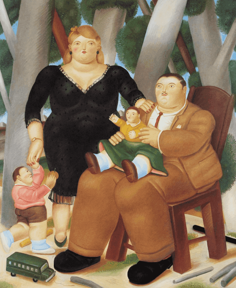 Fernando Botero, ‘Family Group’, 1983, Print, Offset litograph in colors on wove paper, null, 